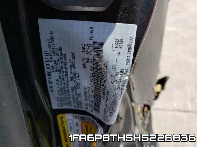 1FA6P8TH5H5226836 фото 2