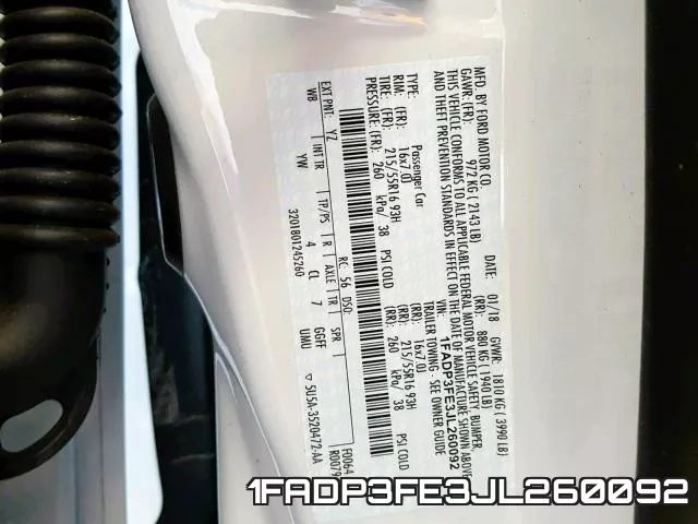 1FADP3FE3JL260092 фото 2