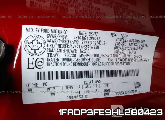 1FADP3FE9HL280423 фото 10