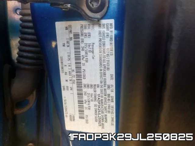 1FADP3K29JL250825 фото 2