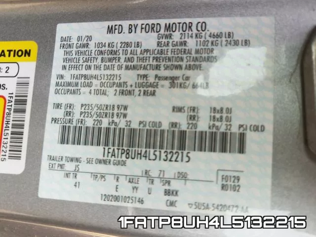 1FATP8UH4L5132215 фото 2