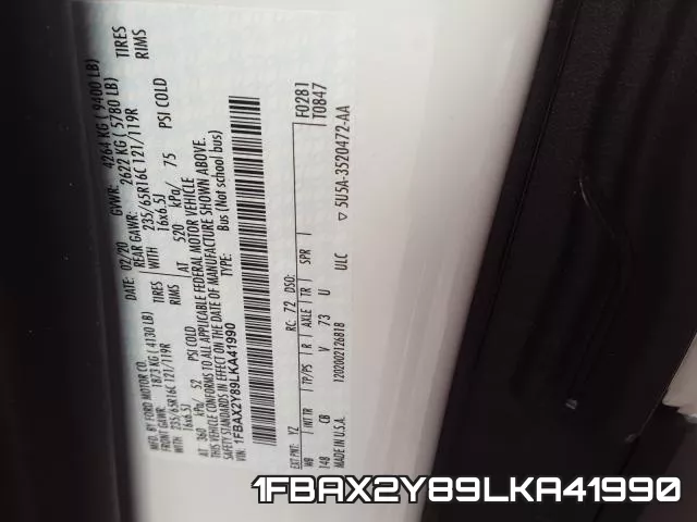 1FBAX2Y89LKA41990 фото 2
