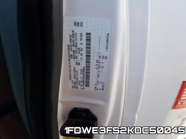 1FDWE3FS2KDC50045 фото 2