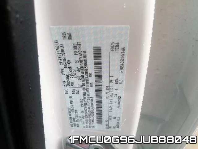 1FMCU0G96JUB88048 фото 2