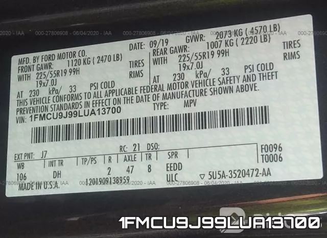 1FMCU9J99LUA13700 фото 10