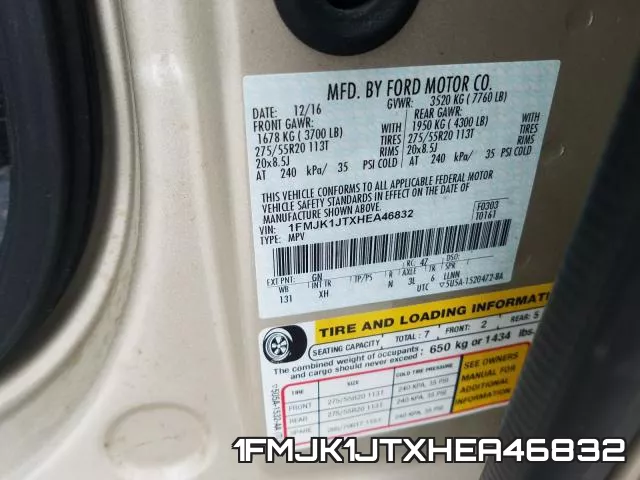1FMJK1JTXHEA46832 фото 2