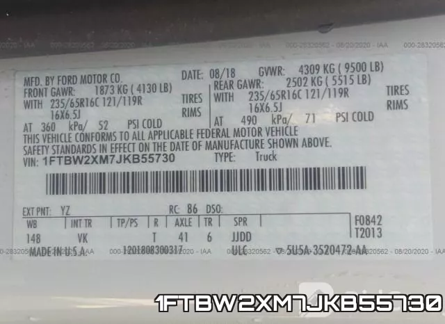 1FTBW2XM7JKB55730 фото 10