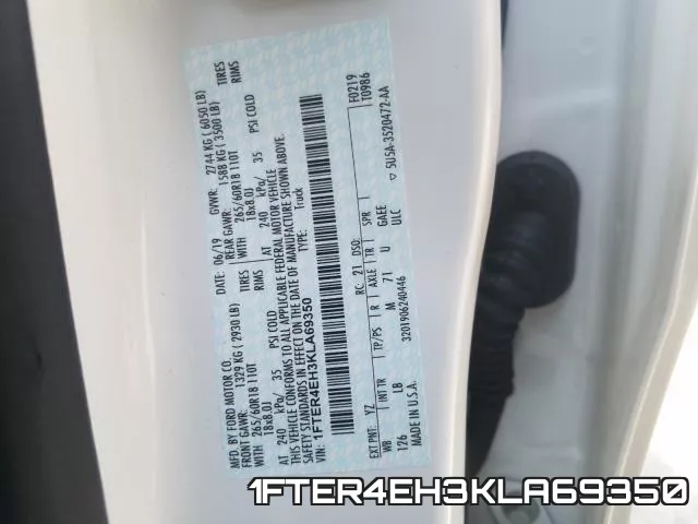 1FTER4EH3KLA69350 фото 2
