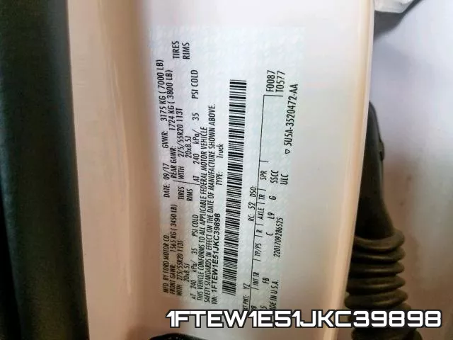 1FTEW1E51JKC39898 фото 2