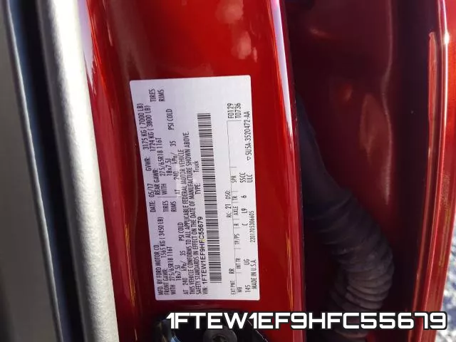1FTEW1EF9HFC55679 фото 2