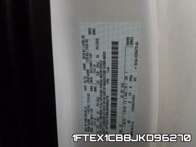 1FTEX1CB8JKD96270 фото 2