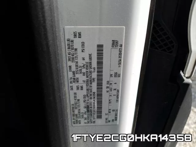 1FTYE2CG0HKA14358 фото 2