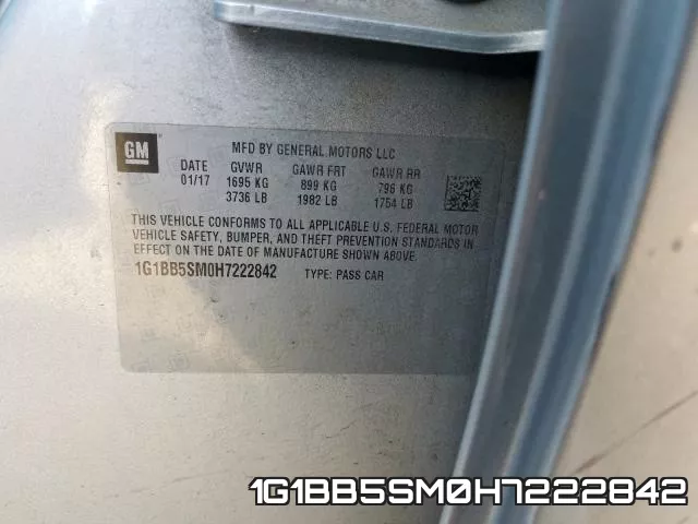 1G1BB5SM0H7222842 фото 2