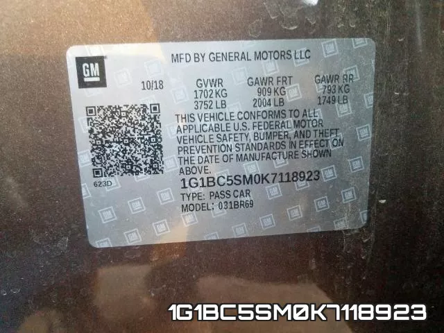 1G1BC5SM0K7118923 фото 2