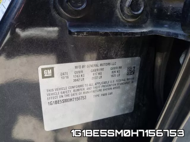 1G1BE5SM0H7156753 фото 2