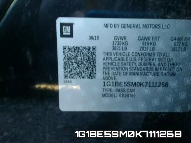 1G1BE5SM0K7111268 фото 2