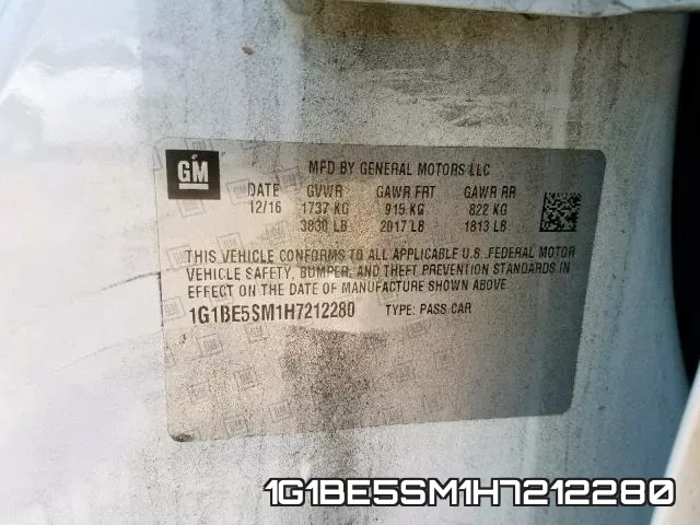 1G1BE5SM1H7212280 фото 2