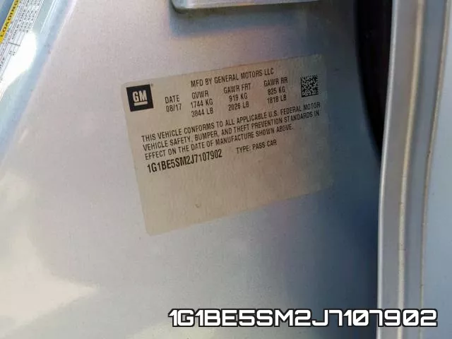1G1BE5SM2J7107902 фото 2