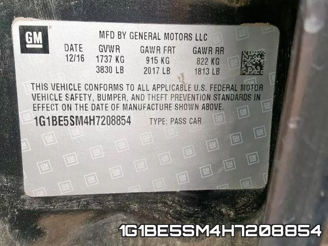1G1BE5SM4H7208854 фото 2