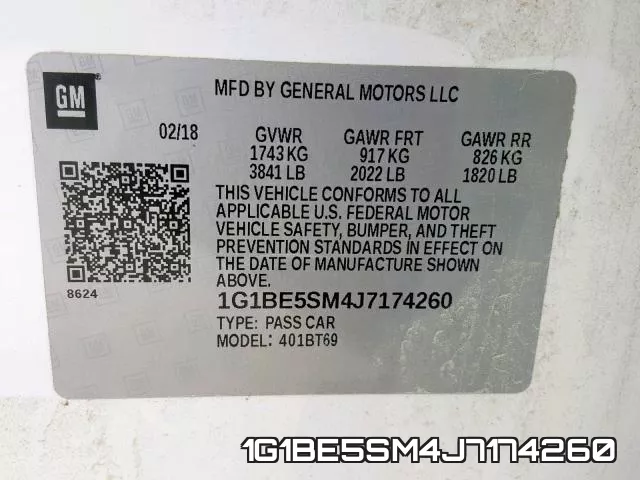 1G1BE5SM4J7174260 фото 2