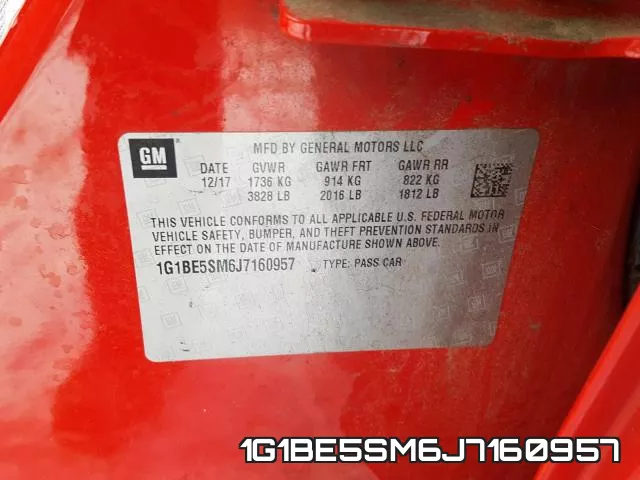 1G1BE5SM6J7160957 фото 2