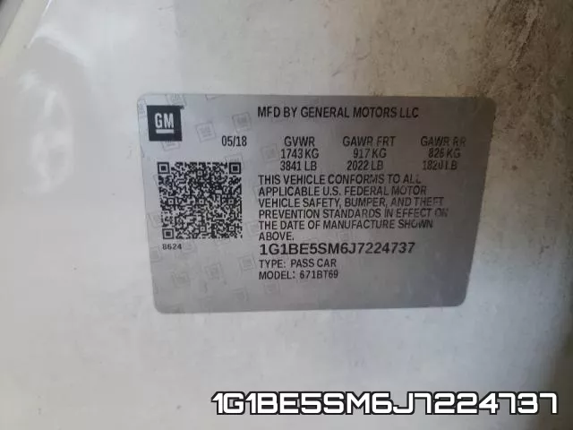 1G1BE5SM6J7224737 фото 2