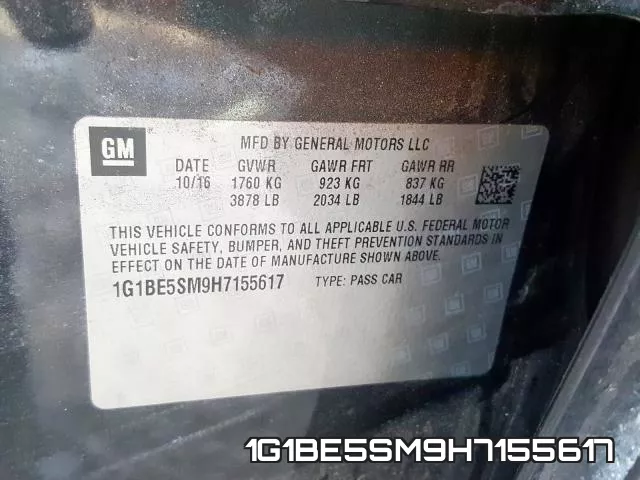 1G1BE5SM9H7155617 фото 2