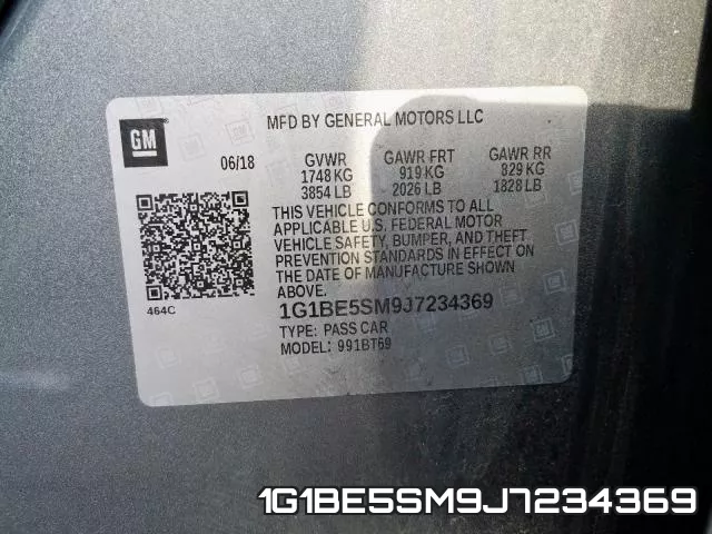 1G1BE5SM9J7234369 фото 2