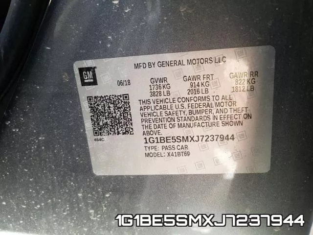 1G1BE5SMXJ7237944 фото 2