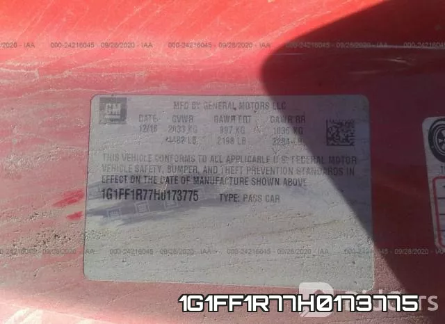 1G1FF1R77H0173775 фото 10