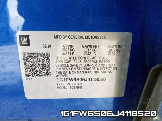 1G1FW6S06J4118520 фото 2