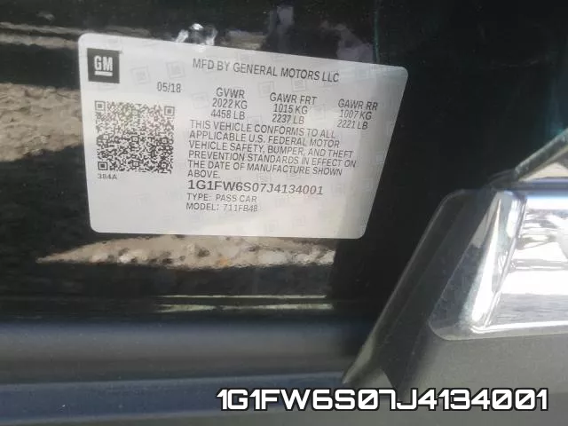 1G1FW6S07J4134001 фото 2