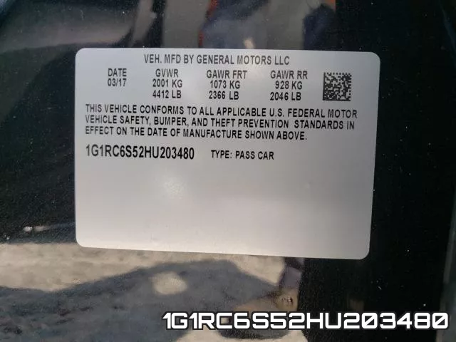 1G1RC6S52HU203480 фото 2