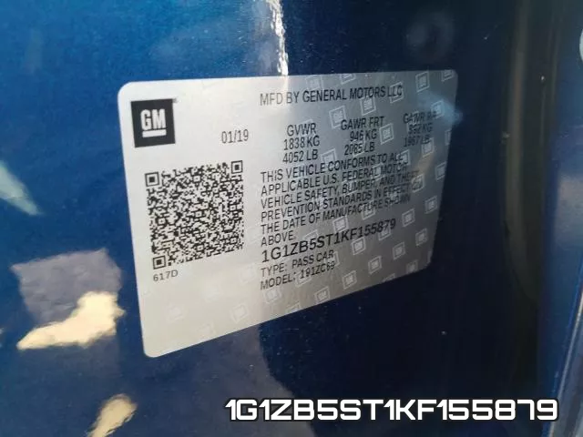 1G1ZB5ST1KF155879 фото 2