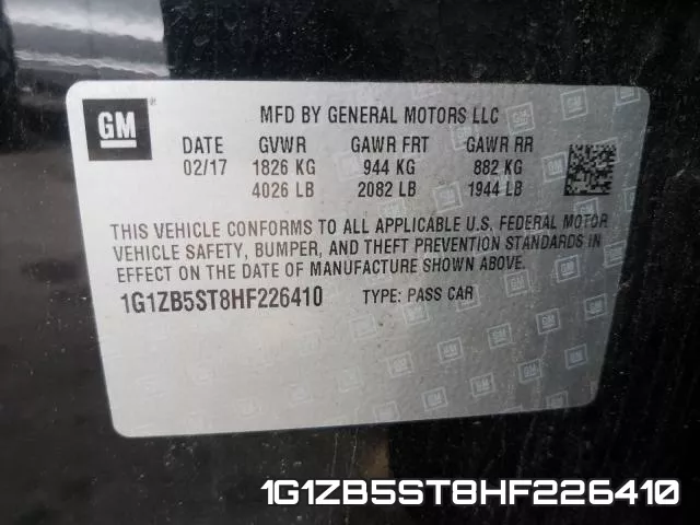 1G1ZB5ST8HF226410 фото 2
