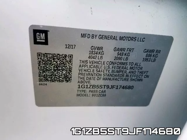 1G1ZB5ST9JF174680 фото 2
