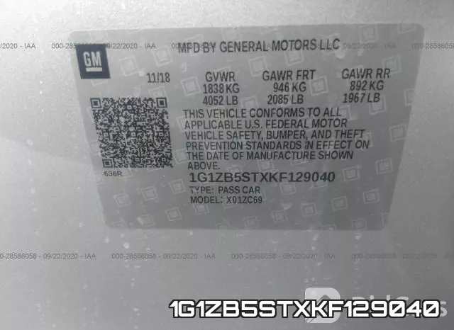1G1ZB5STXKF129040 фото 10