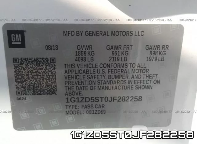 1G1ZD5ST0JF282258 фото 10