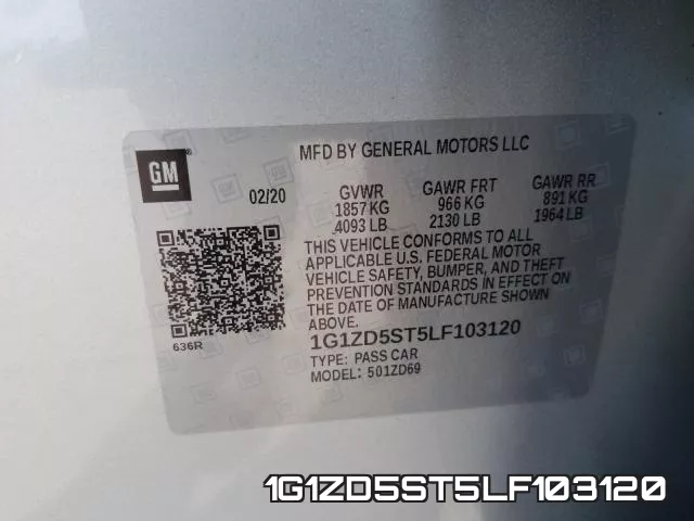 1G1ZD5ST5LF103120 фото 2