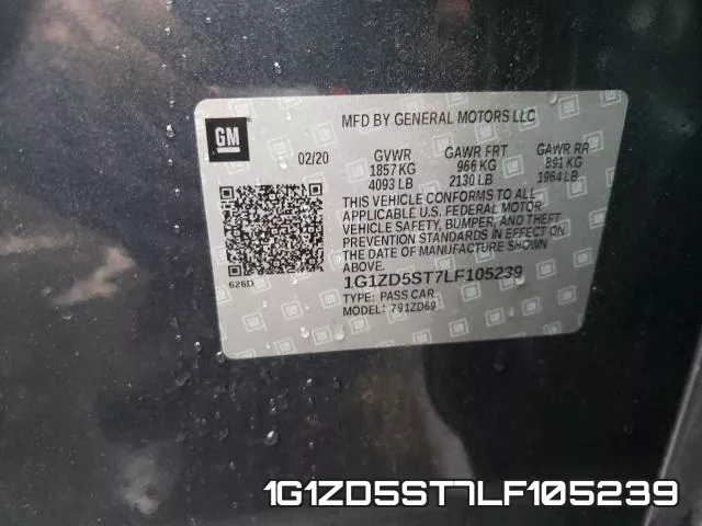 1G1ZD5ST7LF105239 фото 2
