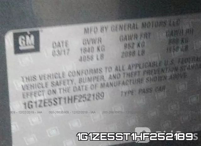 1G1ZE5ST1HF252189 фото 10