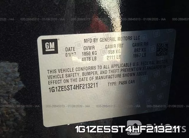 1G1ZE5ST4HF213211 фото 10
