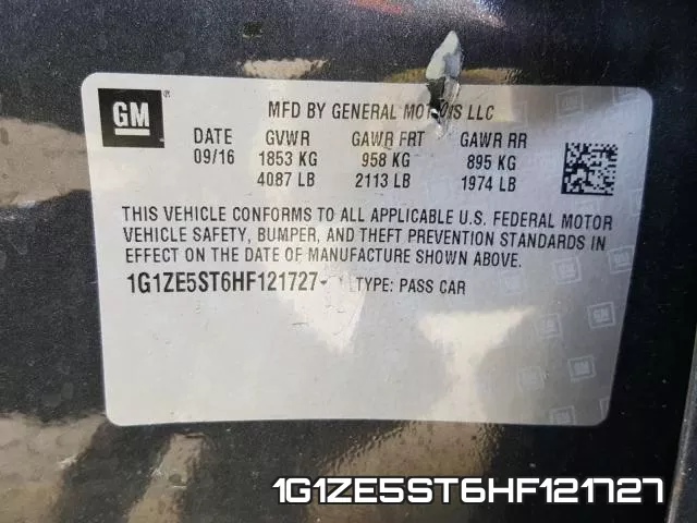 1G1ZE5ST6HF121727 фото 2