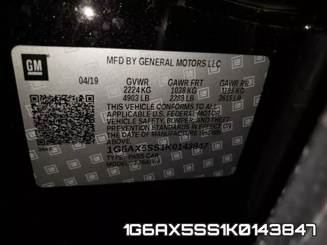 1G6AX5SS1K0143847 фото 2
