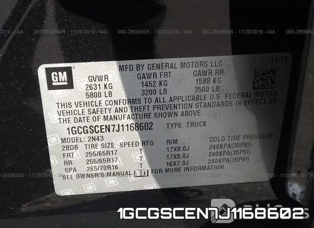 1GCGSCEN7J1168602 фото 10