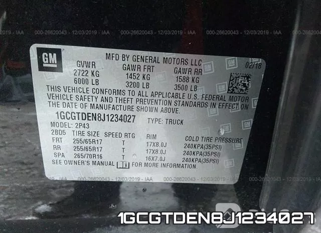 1GCGTDEN8J1234027 фото 10