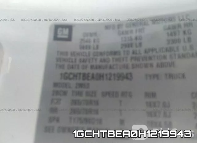 1GCHTBEA0H1219943 фото 10