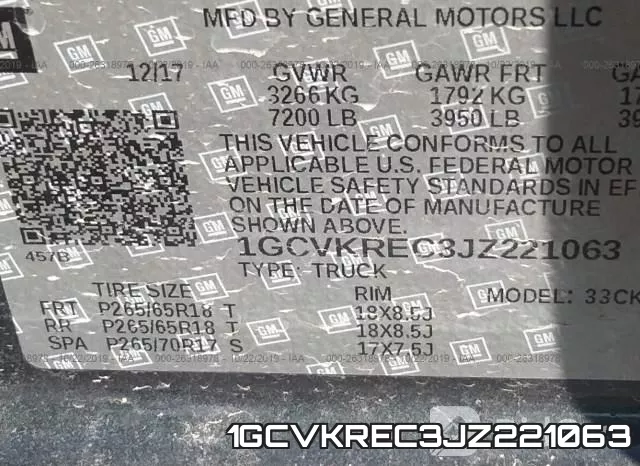 1GCVKREC3JZ221063 фото 10