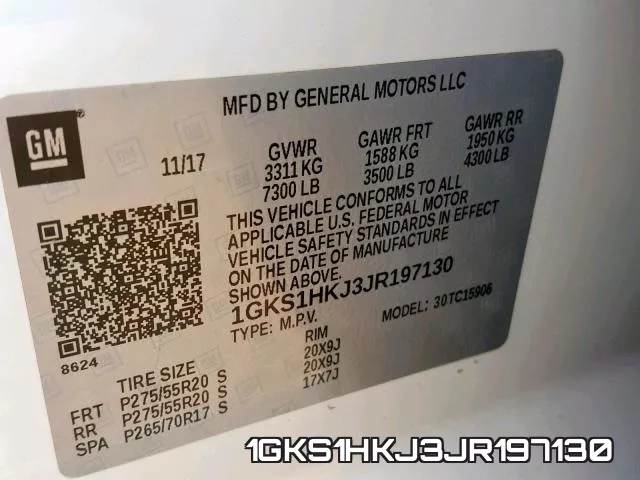 1GKS1HKJ3JR197130 фото 2
