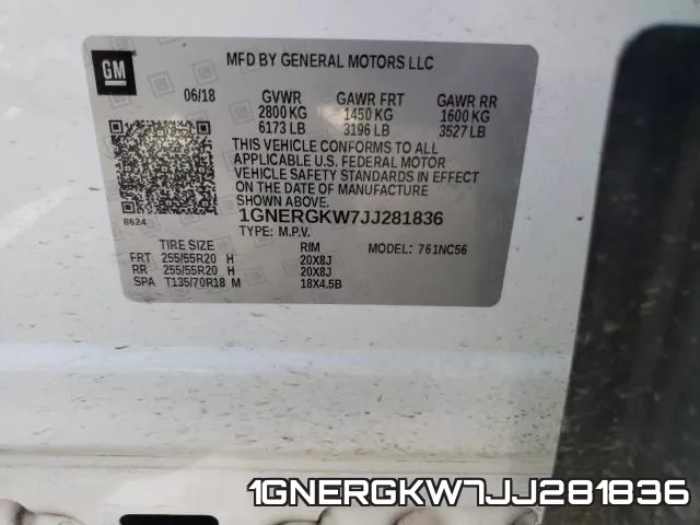 1GNERGKW7JJ281836 фото 2